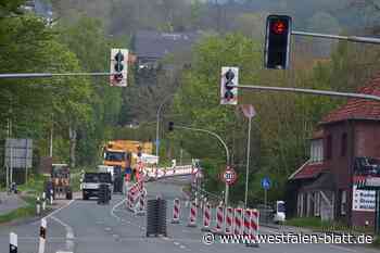 Bauarbeiten an der B239 in Hüllhorst sind gestartet