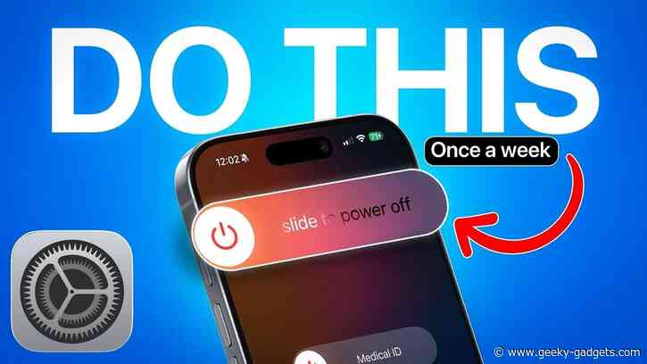 iPhone Running Slow? Try This Once a Week!