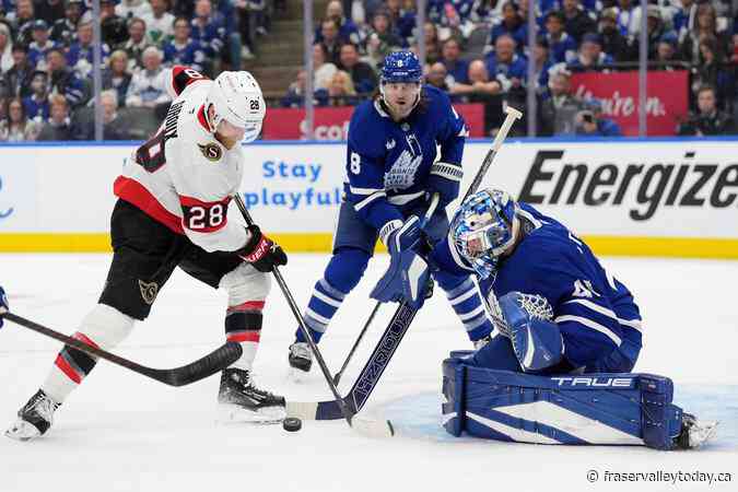 Leafs goaltender Anthony Stolarz set to start Game 2 against Sens after day off