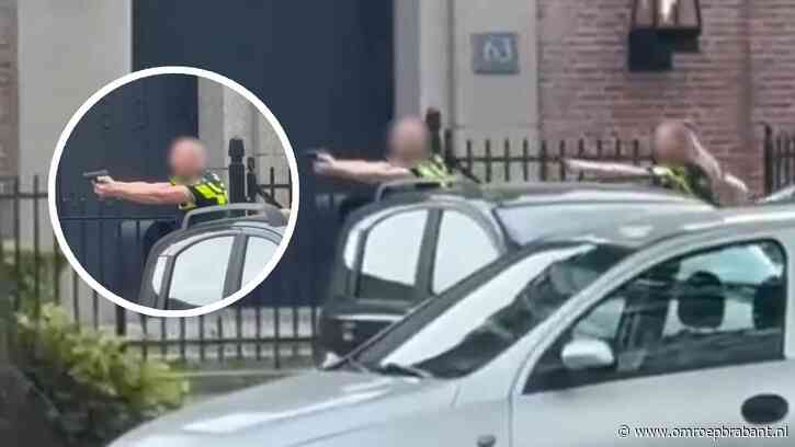 Politie lost waarschuwingsschot nabij centrum van Oosterhout: man opgepakt