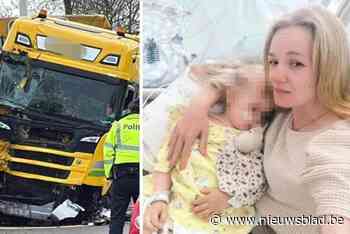 Elisa (2) ontwaakt uit coma na ongeval met vrachtwagen: “Zondag mocht ik haar voor het eerst vastpakken en een knuffel geven”