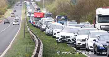 A19 crash near Killingworth causes huge delays as traffic brought to standstill
