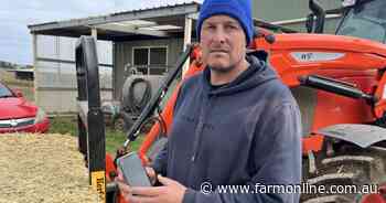 Dairy farmer Ben Holloway uses a GPS app to streamline quality assurance