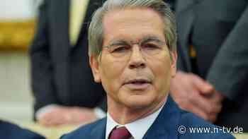 "Wunderbare Neuausrichtung": US-Finanzminister erwartet Entspannung im Zollstreit mit China