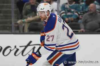 Oilers defenceman Brett Kulak races from daughter's birth to playoff game