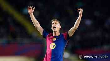 Olmos Blitztor rettet Flick-Team: 40 Schüsse, ein Tor: FC Barcelona schießt sich die Füße wund