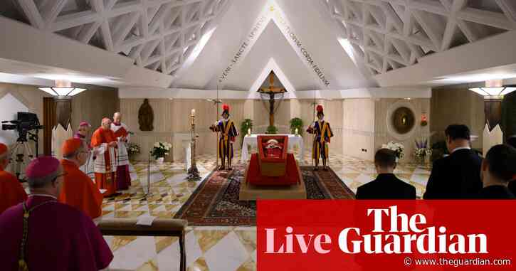 Pope Francis’s funeral to take place on Saturday as Vatican releases images of open coffin – as it happened