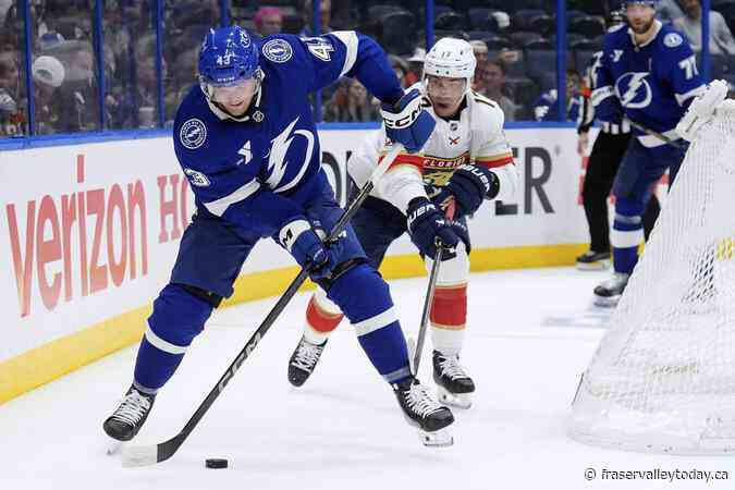 Tkachuk stars in return by scoring twice as Panthers whip Lightning 6-2 in series opener