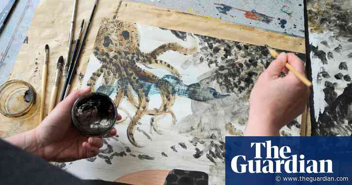 ‘It’s almost like Vaseline’: artists including Antony Gormley swap paint for seaweed ink in art challenge