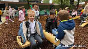 Gibo Driehoek vernieuwt speelplaats met houten speeltoestellen