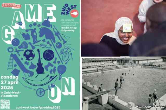 Erfgoeddag ‘Game On!’ in teken van spel en beweging: “Dertig activiteiten voor Zuid-West-Vlaanderen”