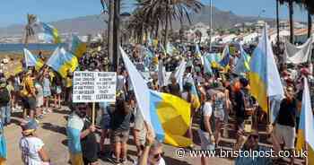 British tourists told 'don't come' as Tenerife 'on its knees' with chaos and protests