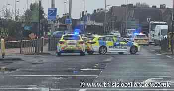 Woman and child taken to hospital after crash in Dagenham