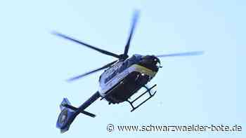 Fahndung in Rotfelden: Polizei sucht mit Helikopter nach Taxi-Dieben