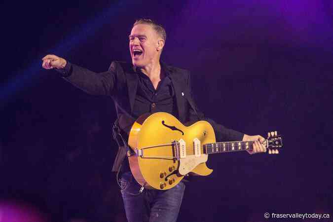 Bryan Adams plans 19 Canadian stops on North American tour