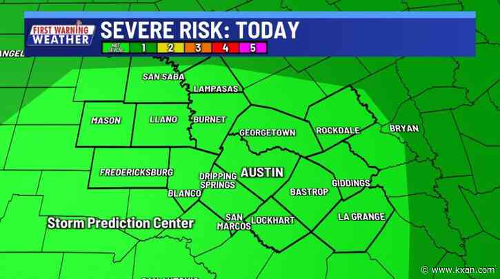 A few thunderstorms continue through the work week