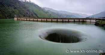 „Glory Hole“ in Kalifornien: Spektakuläres Naturphänomen taucht plötzlich auf