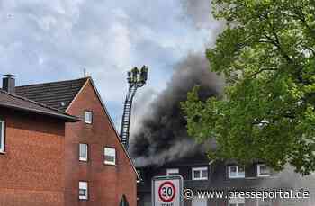 FW Datteln: Dachstuhlbrand, hoher Sachschaden