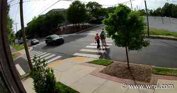 Caught on camera: Pedestrian nearly hit by car on Durham's North Roxboro Street