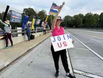 Retired County Board member leads daily ‘rush hour resistance’ at Fairlington’s I-395 overpass