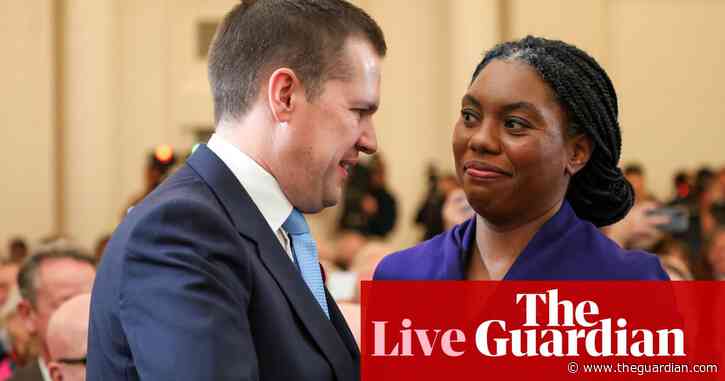 Badenoch declines to criticise Jenrick over Reform coalition comments – as it happened