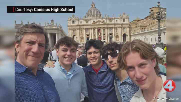 Canisius High School students receive Pope Francis' final blessing during trip to Rome