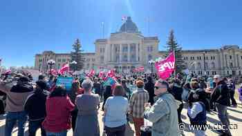 Sask. health-care workers call for action, higher wages at legislature