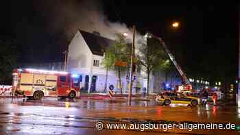 Brand in einem Augsburger Lost Place: Fitnessstudio nebenan evakuiert