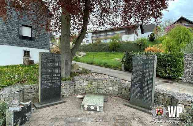 POL-PIKUS: Kriegerdenkmal beschädigt