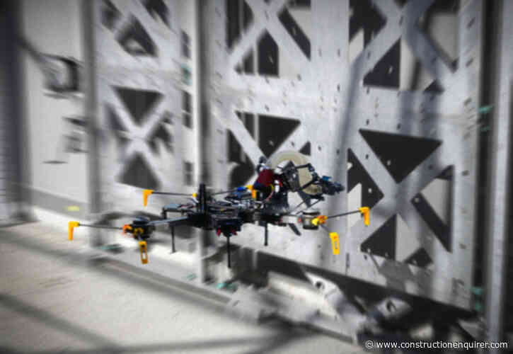 First live tests for flying construction robots