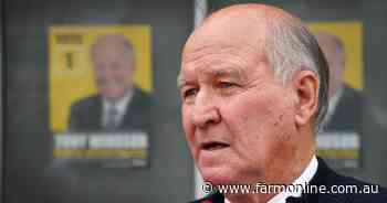 Tony Windsor's view of a murky world and how ag can work a hung parliament