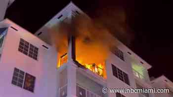 Man, pet cat escape fire at Fort Lauderdale high-rise