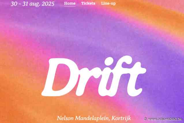 Kortrijkse zomerfestival krijgt na topaffiche nu ook een naam: ‘Drift’