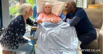 Watford legend pays surprise visit to lifelong fan at hospice