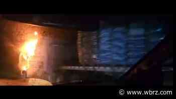 18-Wheeler Fire on I-12 at Millerville