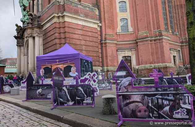 Tierschutzprotest zum Kirchentag: Motto "mutig - stark - beherzt" sollte auch für Tierschutz gelten
