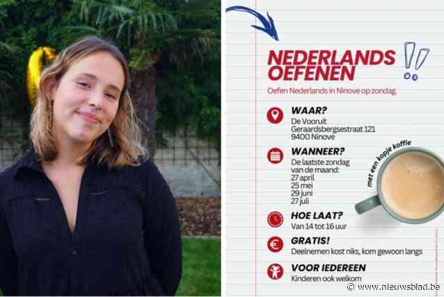 Student Jill (22) lanceert oefenlessen Nederlands in thuisstad: “Nu kunnen mensen ook in het weekend de taal oefenen”