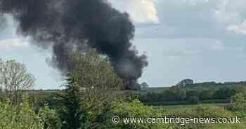 Firefighters battle open blaze in Cambridgeshire for seven hours