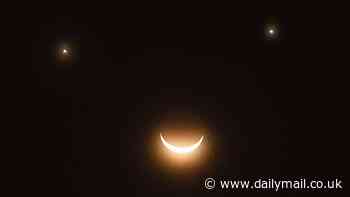Extraterrestrial emoji! A 'smiley face' will form in the night sky this evening - here's how to spot the rare display