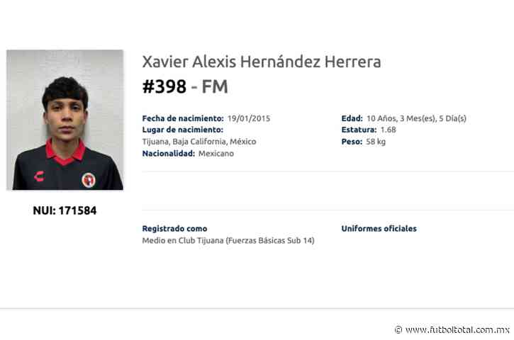 Quién es Xavier Hernández, el niño prodigio que ya deslumbra en Xolos de Tijuana