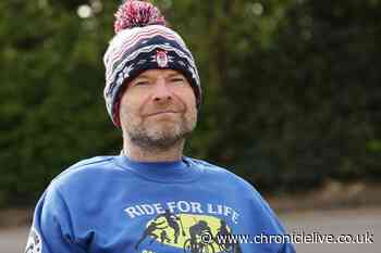 Rugby fan with MND starts 650-mile bike ride at Kingston Park to raise awareness of 'death row' disease