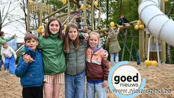 Nieuw speeltuig in gebruik genomen op Buitenspeeldag in stadspark de Boneput