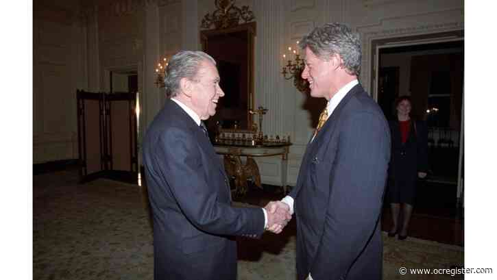 Watch the unreleased 1993 footage of Presidents Nixon and Clinton meeting, a video made public for first time