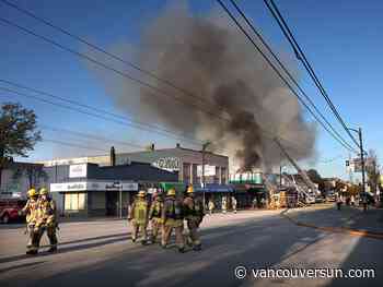 Vancouver police investigating East Hastings Street fire that damaged 3 businesses as suspicious