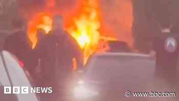 Man recalls moment car turned into 'ball of flames'