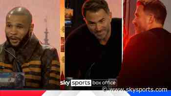 Chris Eubank Jr BERATES Eddie Hearn which forces him off stage!