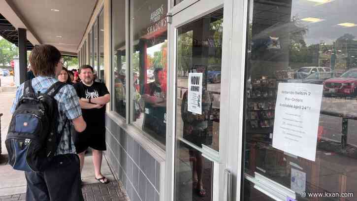 Gamers line up at The Arboretum for Nintendo Switch 2 pre-order