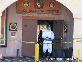 ‘Deeply shocked’: President of Hindu Society of Alberta reacts to fire at historic temple
