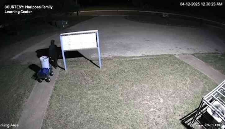 Surveillance footage shows alleged burglary at Austin preschool