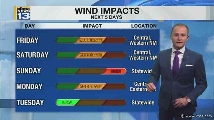 Temperatures stay warm with higher winds Friday